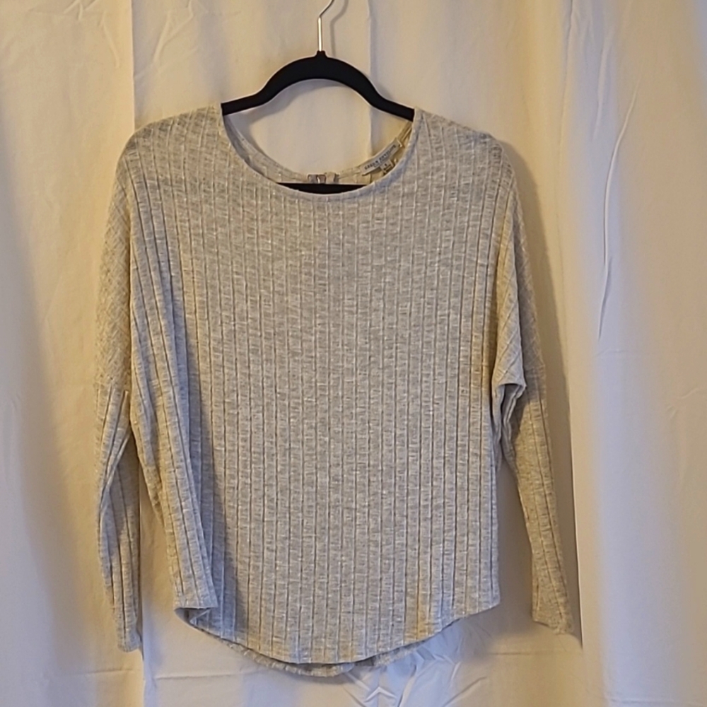 Green Envelope top, small, Heather gray.
